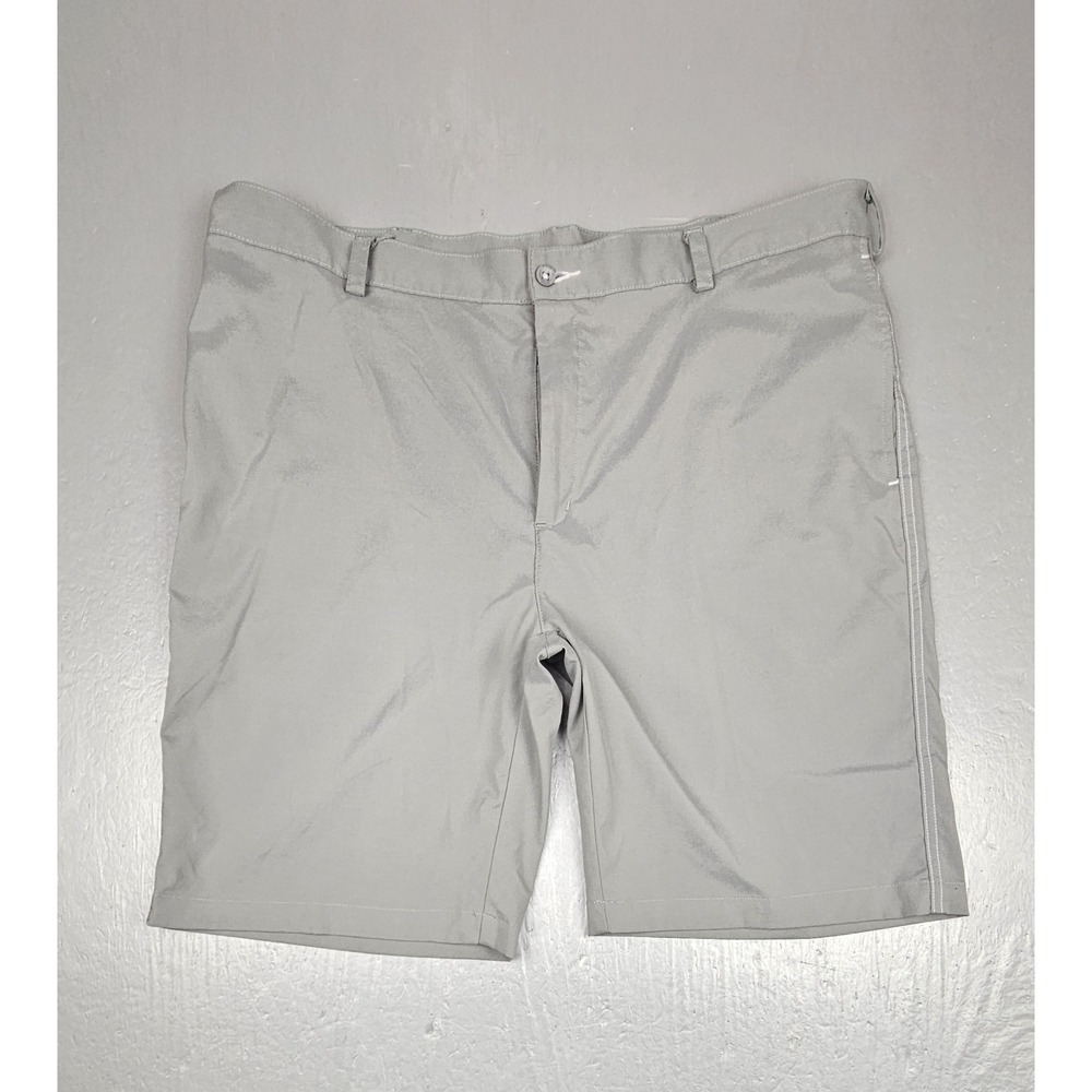 PING Golf Shorts Mens 40 Gray Sensor Cool Flat Front Performance Casual Athletic
